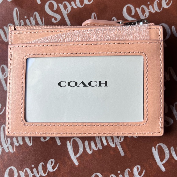 πππ COACH MINI SKINNY ID CASE IN SIGNATURE JACQUARD πππ NWT πππ - Picture 15 of 16
